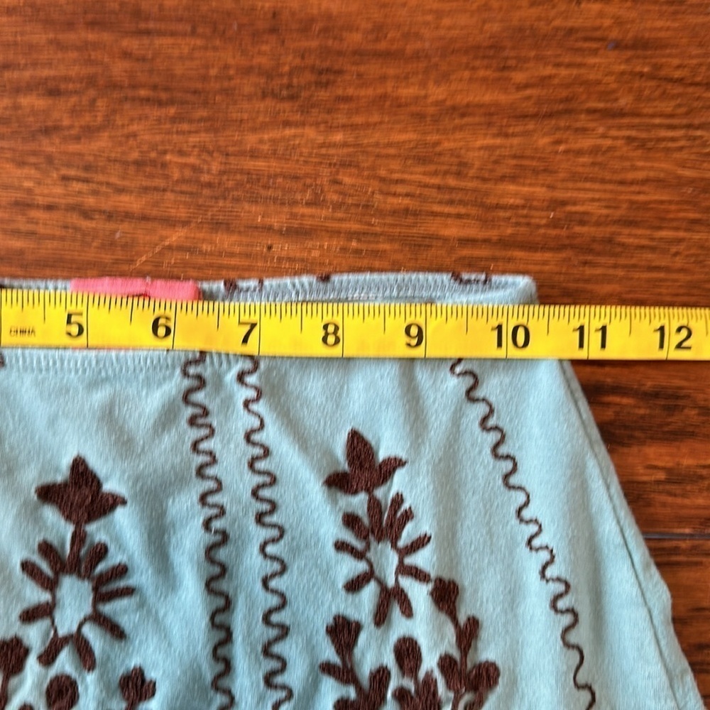 Girls Flowers by Zoe light blue and brown skirt size S - Picture 4 of 7